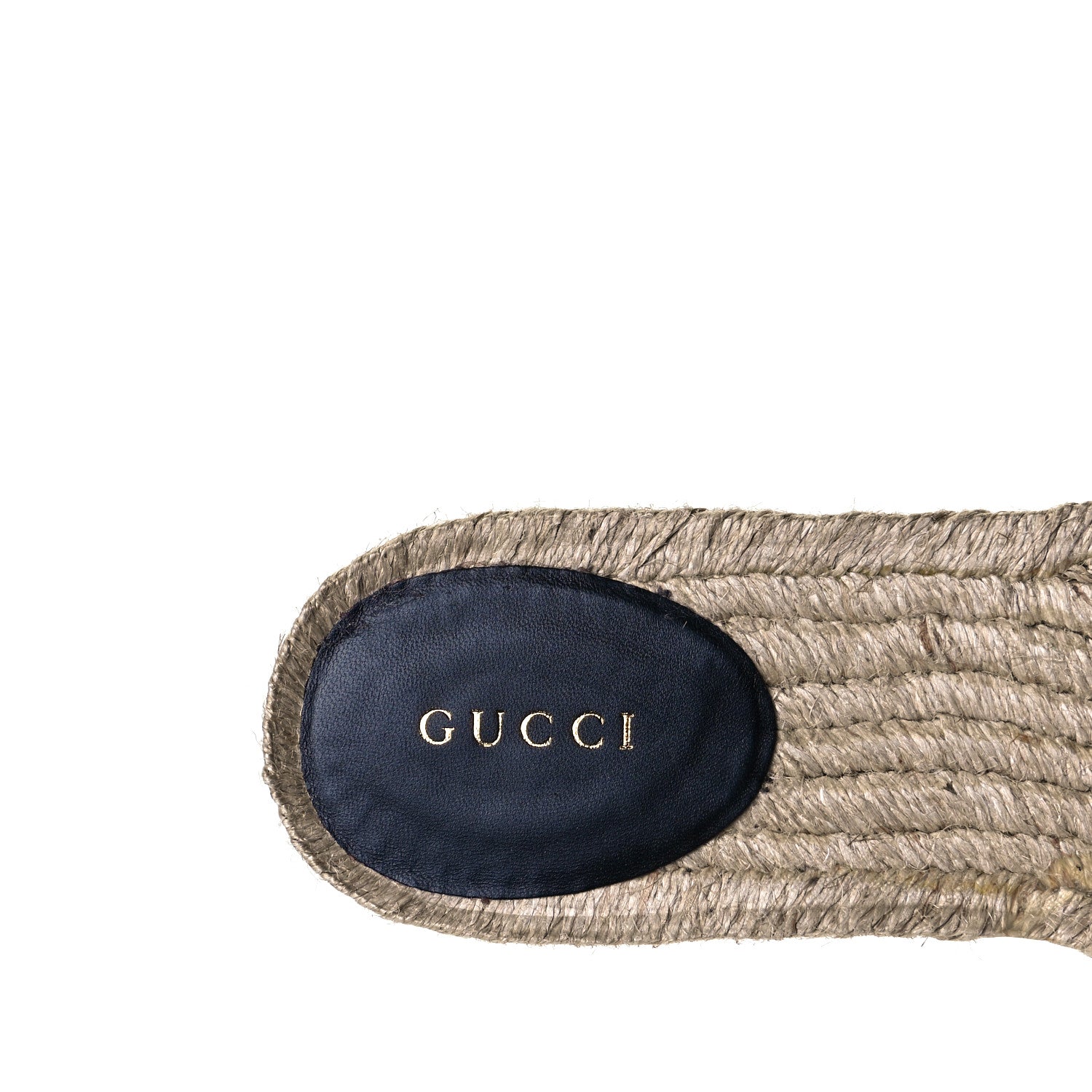 Gucci Nappa Matelasse GG Marmont Espadrille Slide Sandals 39 Black 6 of 10
