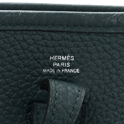 Hermes Taurillon Clemence Evelyne TPM Vert Cypress 6 of 8