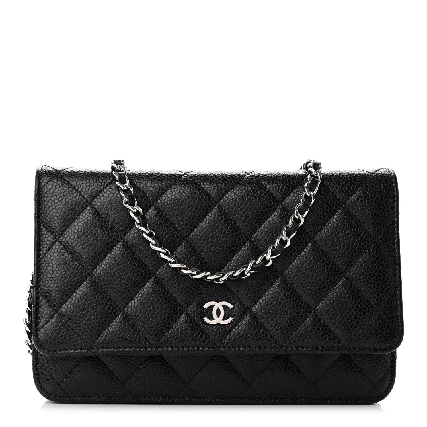 Chanel Caviar Quilted Wallet on Chain WOC Black 1 of 16