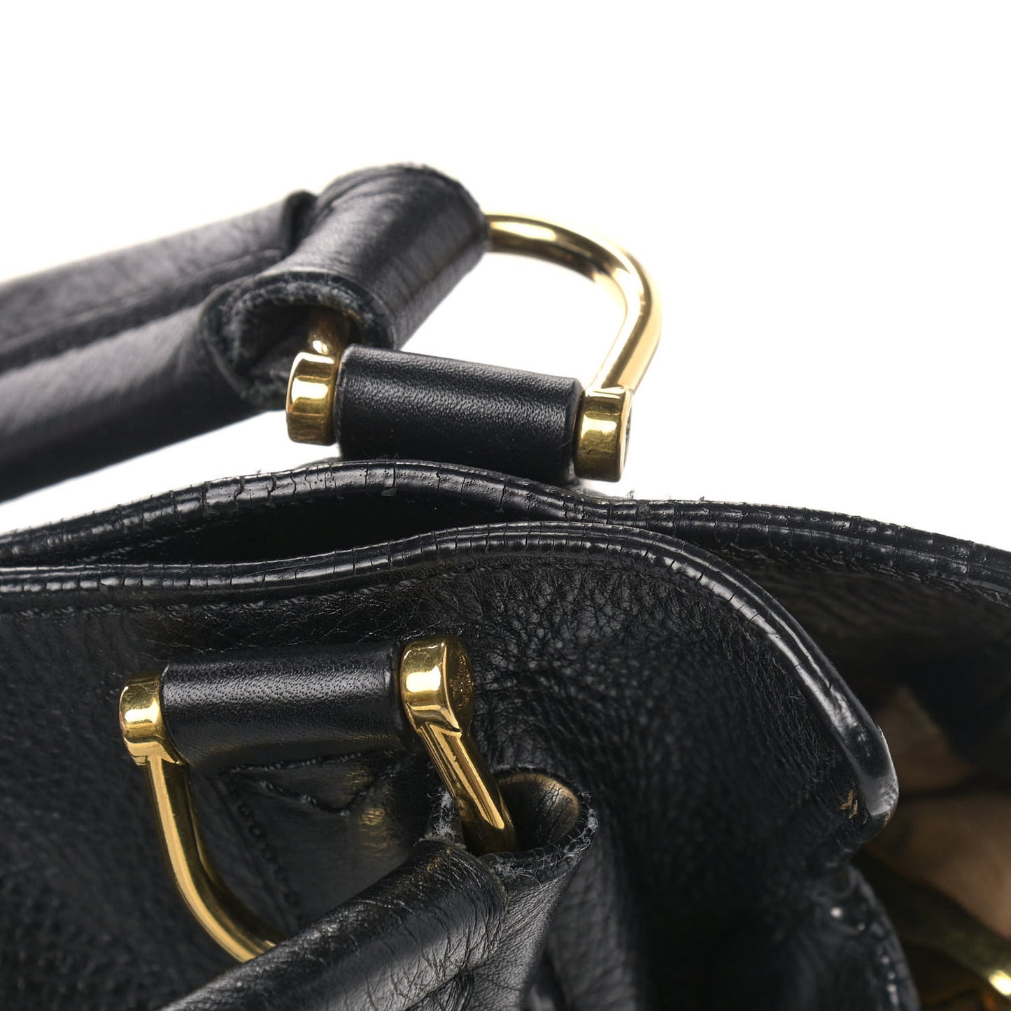 Grainy Calfskin Tote Black