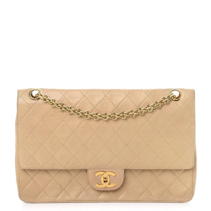 Chanel Lambskin Quilted Medium Bijoux Chain Double Flap Beige 1 of 15