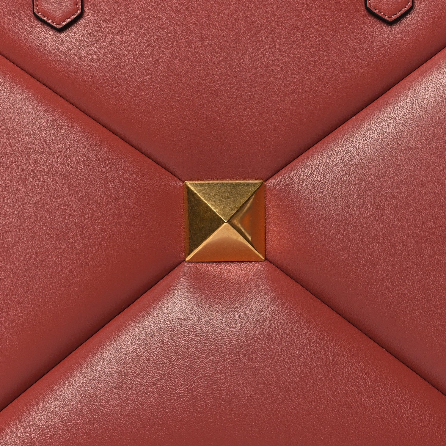 Valentino Garavani Nappa Large One Stud Handbag Gingerbread 7 of 9