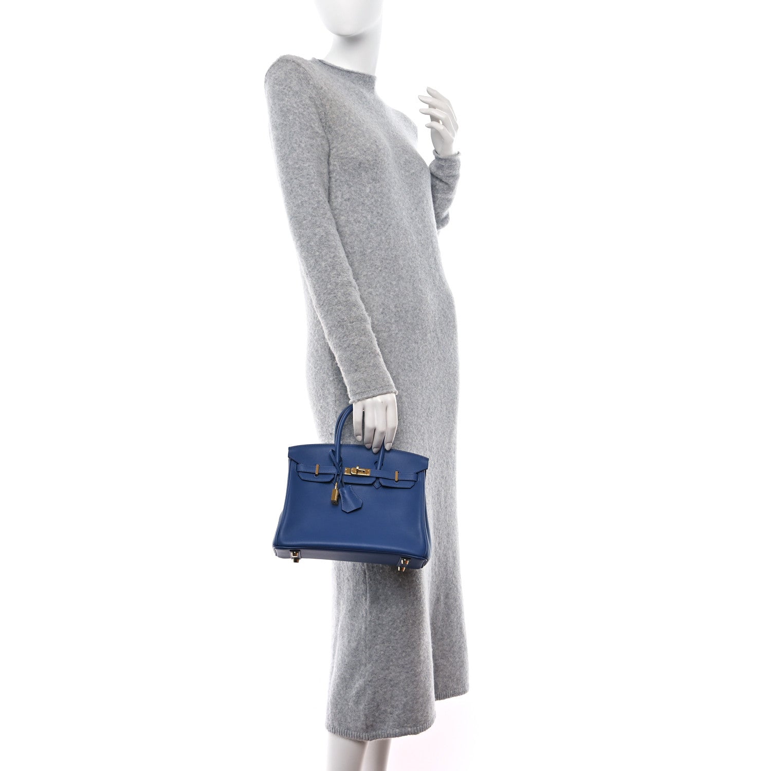 Hermes Swift Birkin 25 Bleu Brighton 2 of 13
