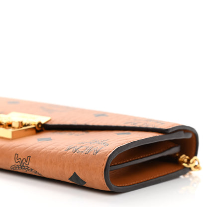 MCM Visetos Large Patricia Wallet On Chain Cognac 8 of 8