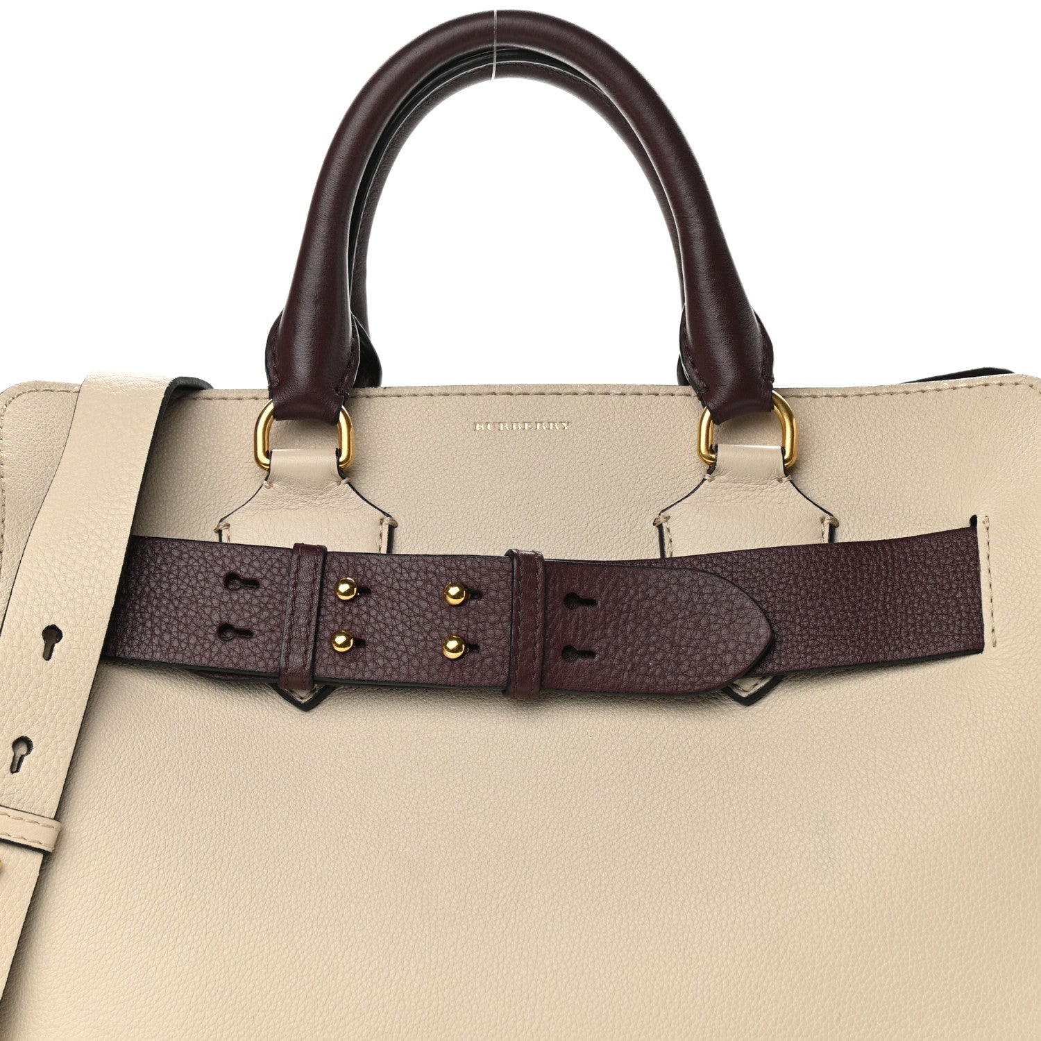 Burberry Marais Calfskin Medium Belt Bag Limestone Deep