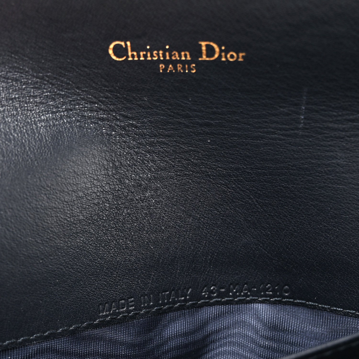 Christian Dior Oblique Saddle Chain Long Wallet Blue 7 of 11