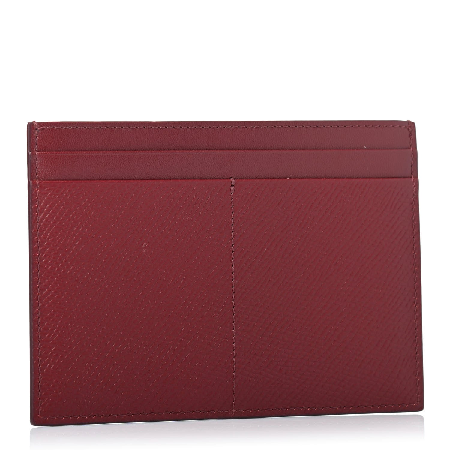 Celine Grained Calfskin Card Holder Light Burgundy 2 of 4