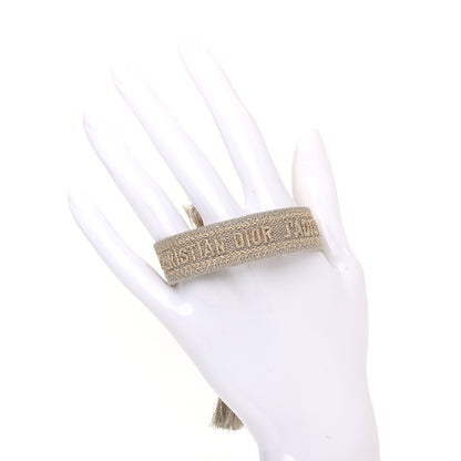 Christian Dior Woven Cotton J'Adior Friendship Bracelet Gold 2 of 3