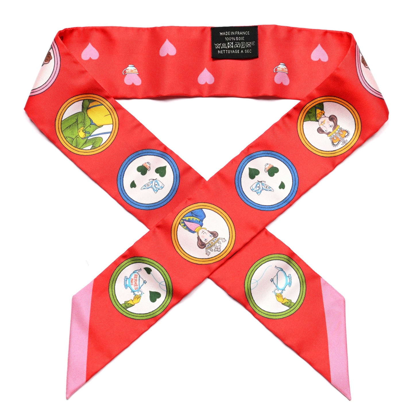 Silk Tea Time Twilly Rouge Vif Vert Multicolor