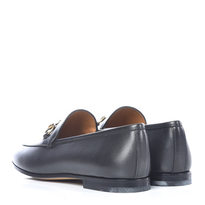 Gucci Calfskin Womens Jordaan Loafers 37 Black 4 of 10