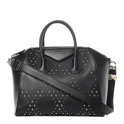 Givenchy Calfskin Medium Studded Antigona Black 1 of 15