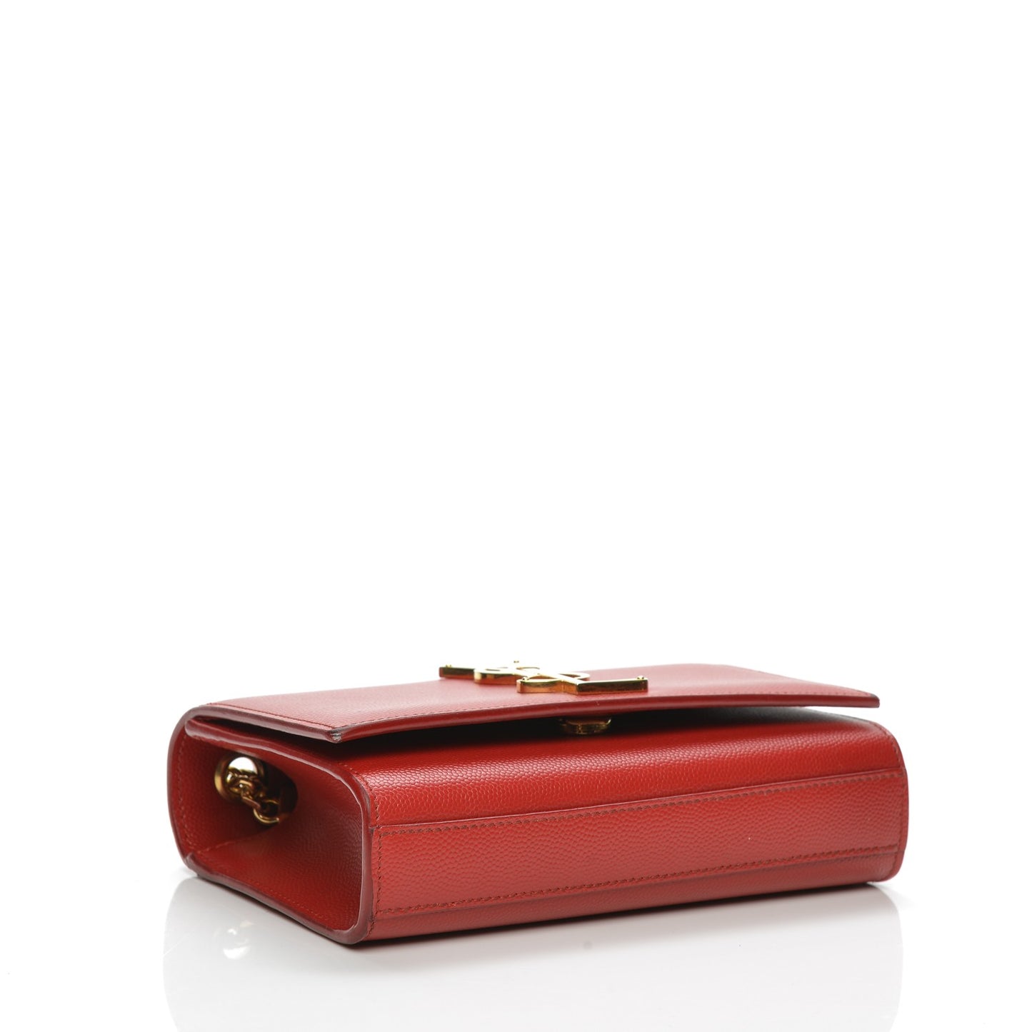 Grain De Poudre Small Classic Monogram Satchel Vermillion