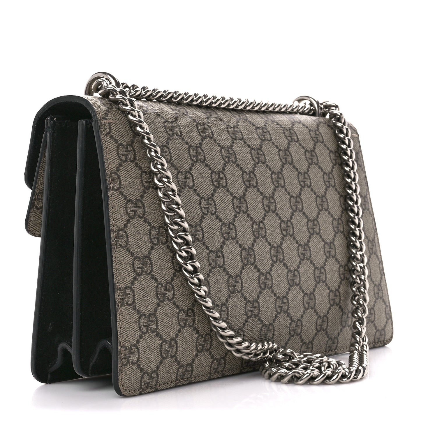 GG Supreme Monogram Small Dionysus Shoulder Bag Black