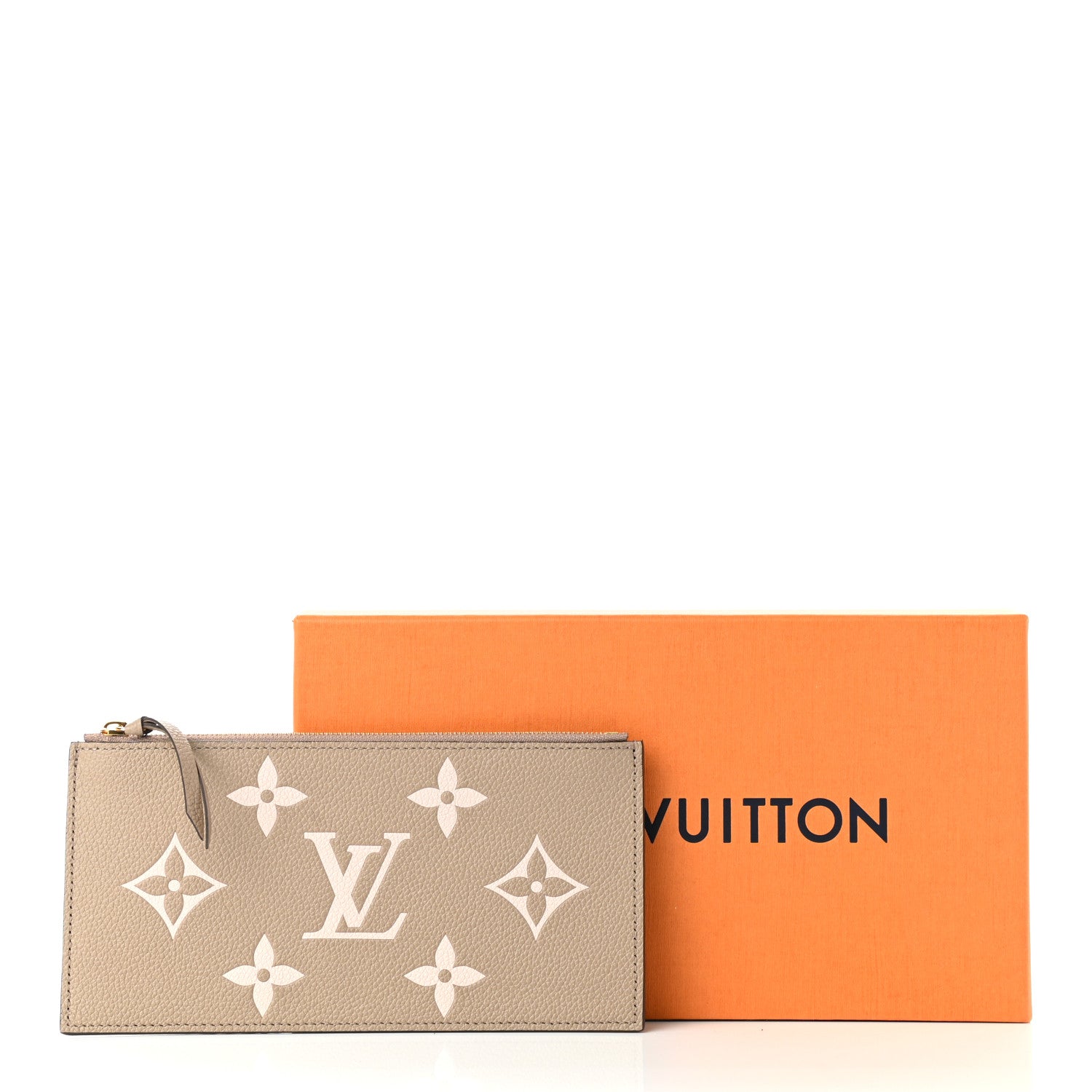 Louis Vuitton Empreinte Monogram Giant Pochette Felicie Zippered Insert Tourterelle Creme 7 of 7