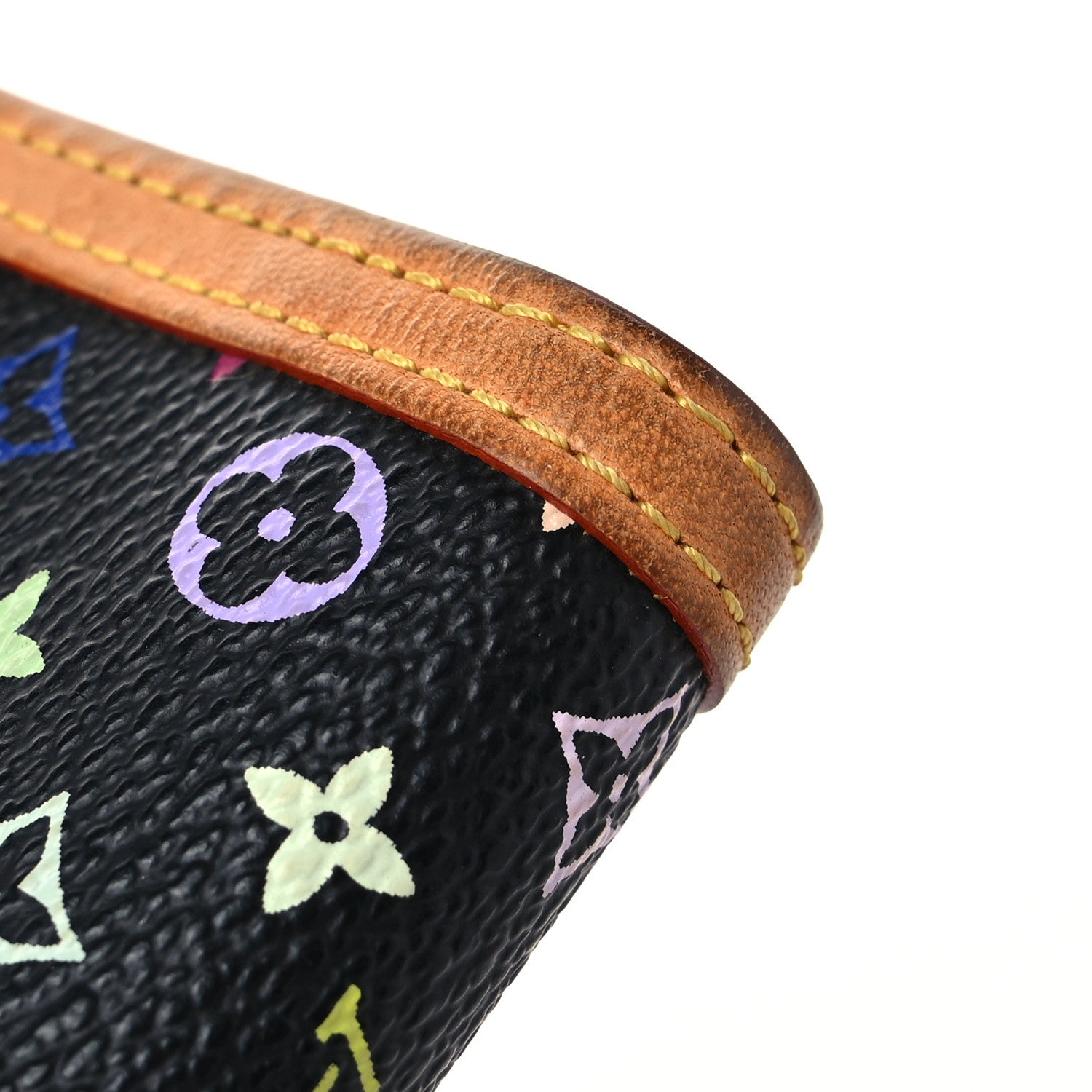 Louis Vuitton Monogram Multicolor Porte Tresor International Wallet Black 10 of 11
