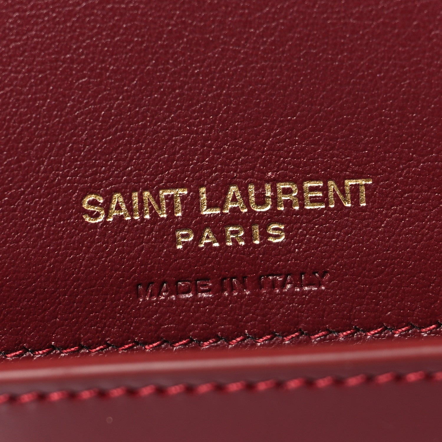 Saint Laurent Patent Monogram Phone Holder Crossbody Chataigne 6 of 9