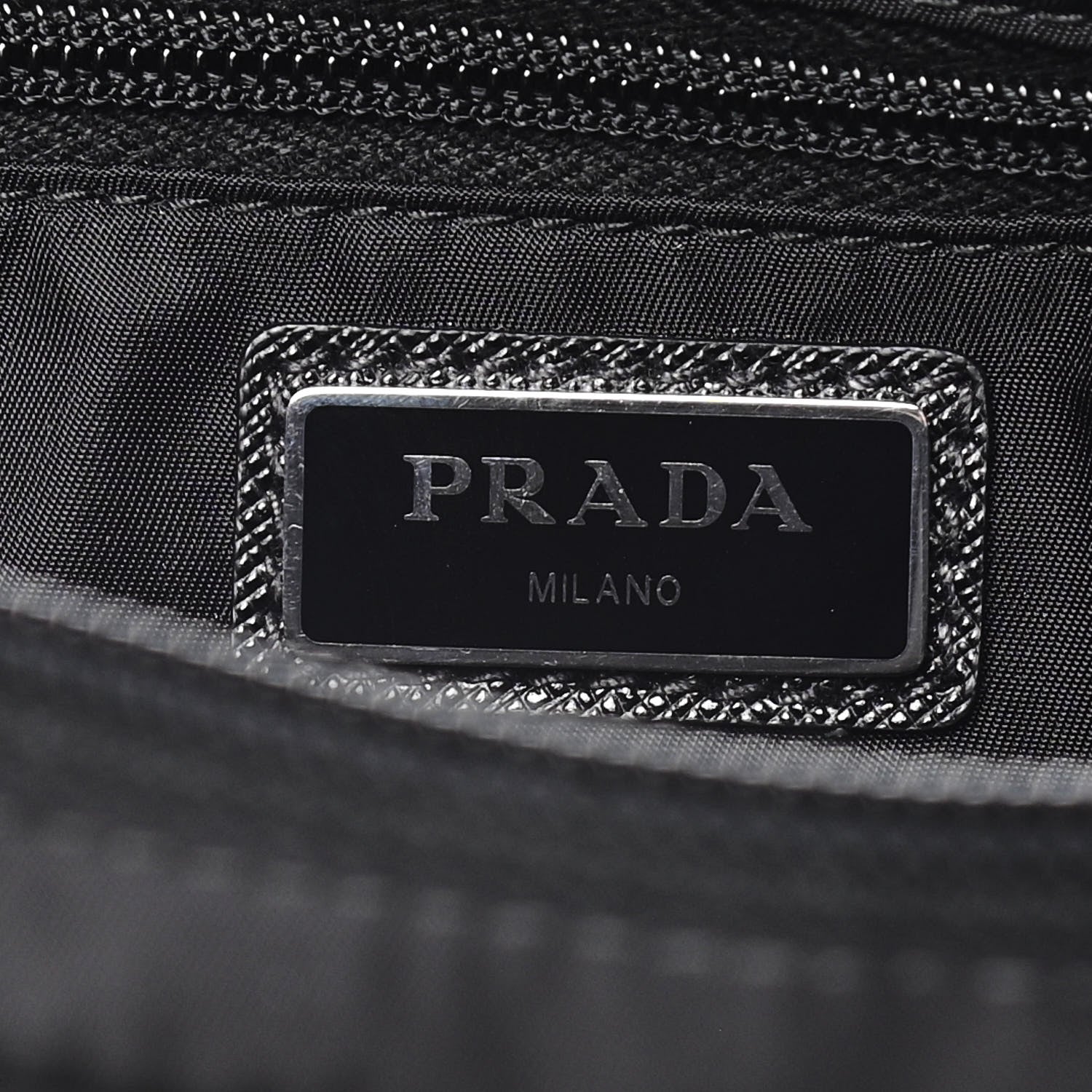 Prada Tessuto Nylon Saffiano Belt Bag Black 8 of 18
