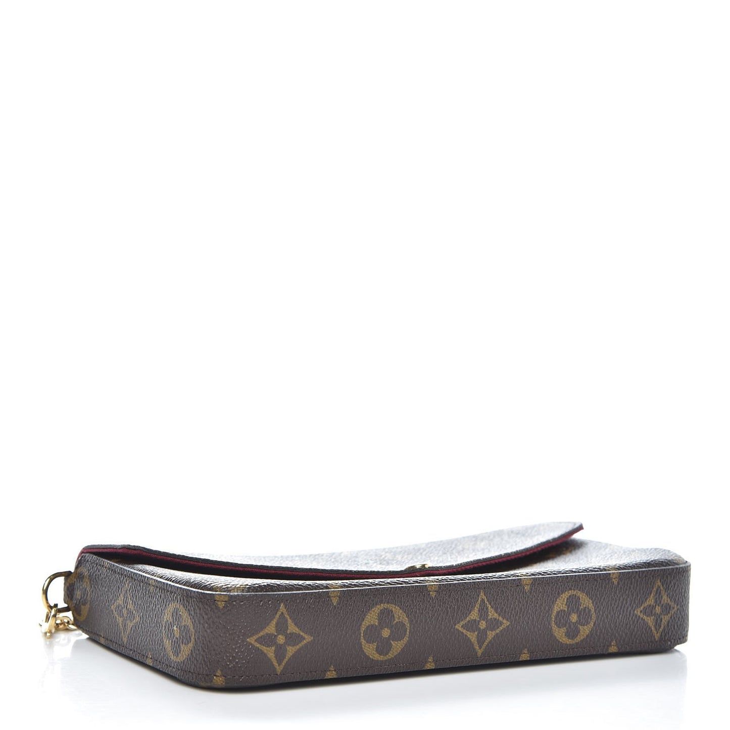 Monogram Pochette Felicie Chain Wallet Fuchsia