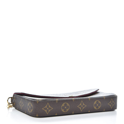 Louis Vuitton Monogram Pochette Felicie Chain Wallet Fuchsia 4 of 7