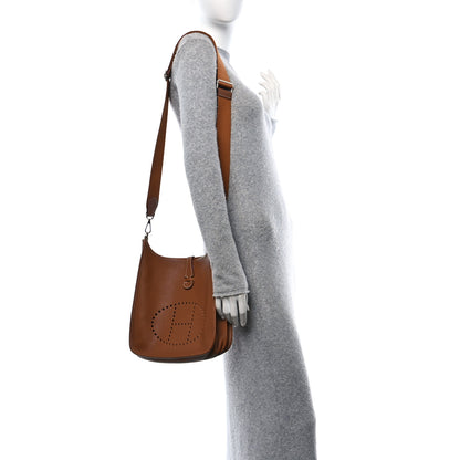 Hermes Taurillon Clemence Evelyne III PM Gold 3 of 11