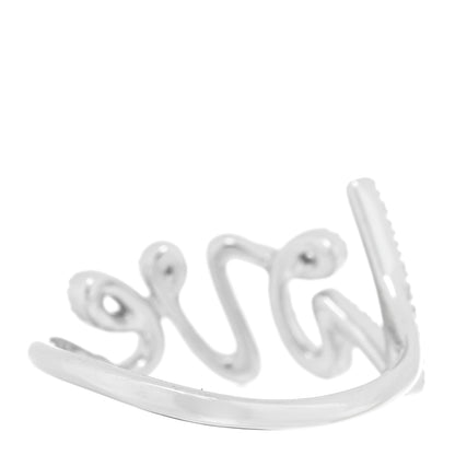 Tiffany 18K White Gold Diamond Paloma's Graffiti Love Ring 55 7.25 3 of 4