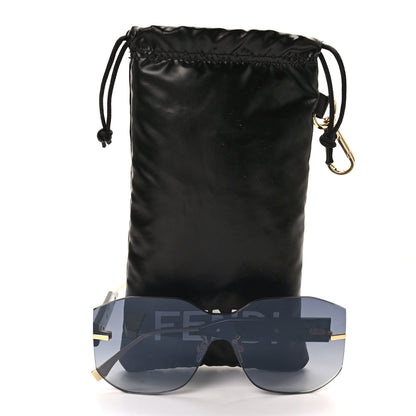 Fendi Metal Fendigraphy Shield Sunglasses FE 40066/U Shiny Endura Gold 7 of 7