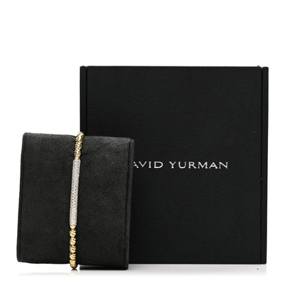 David Yurman 18K Yellow Gold Diamond Petite Pave Flex Bracelet 4 of 4