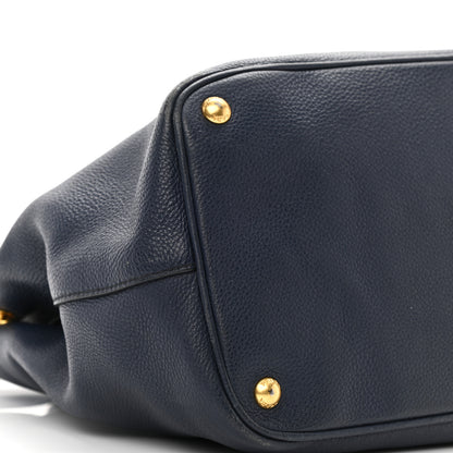 Prada Vitello Daino Tote Bluette 8 of 11