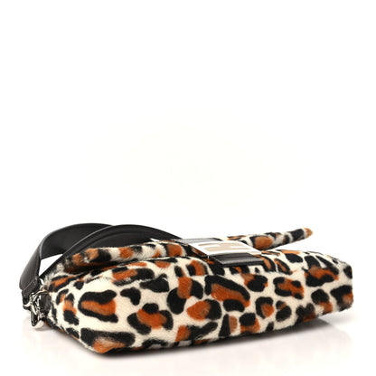 Fendi Calf Hair Leopard Print Baguette Moro 3 of 9