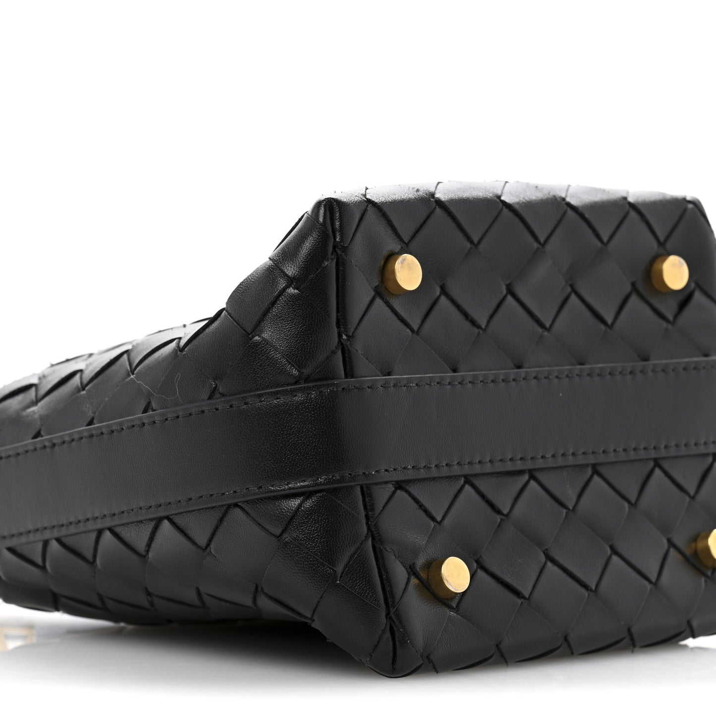 Calfskin Nappa Intrecciato Candy Wallace Black