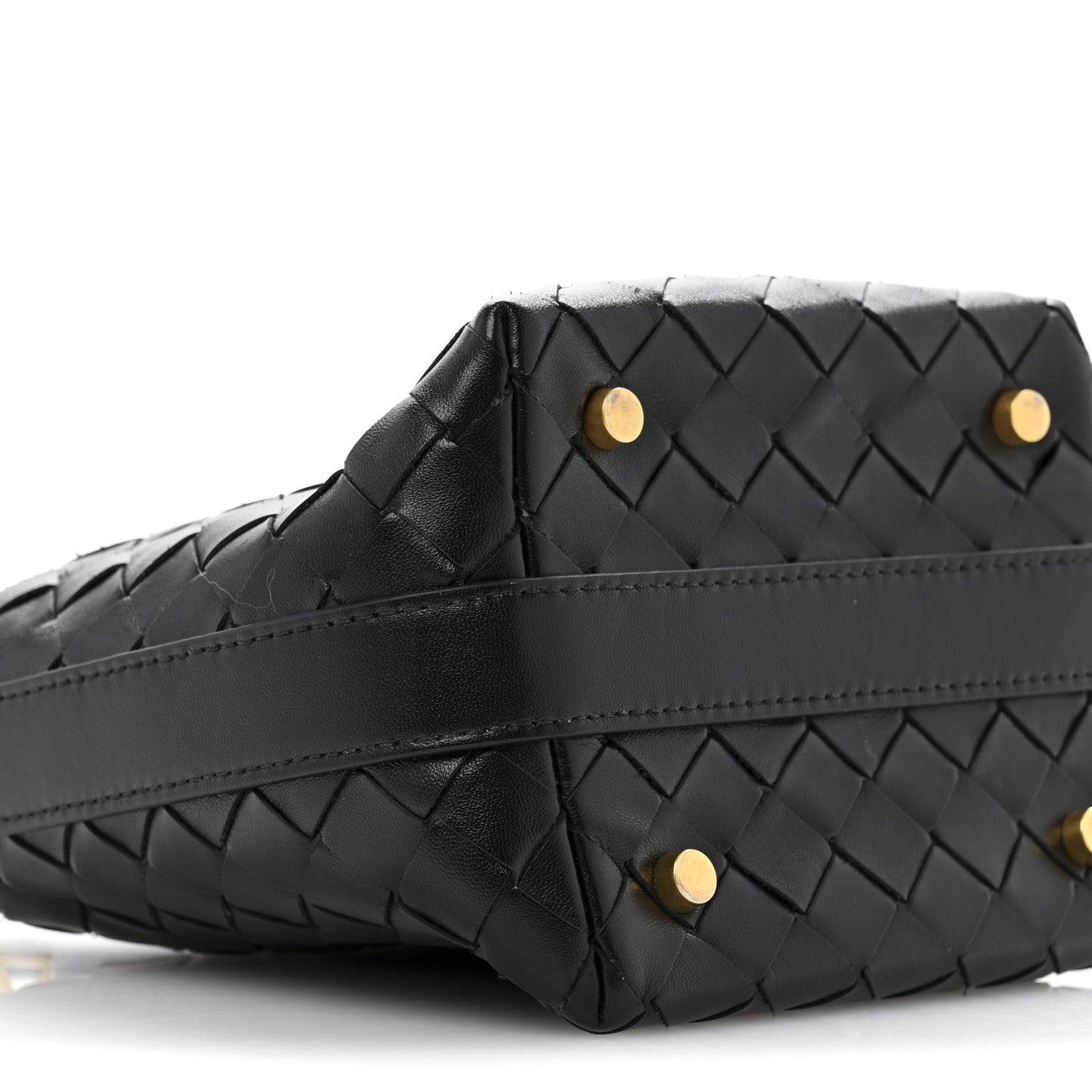 Bottega Veneta Calfskin Nappa Intrecciato Candy Wallace Black 9 of 13
