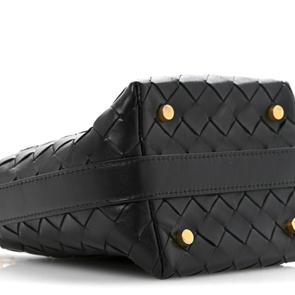 Bottega Veneta Calfskin Nappa Intrecciato Candy Wallace Black 9 of 13