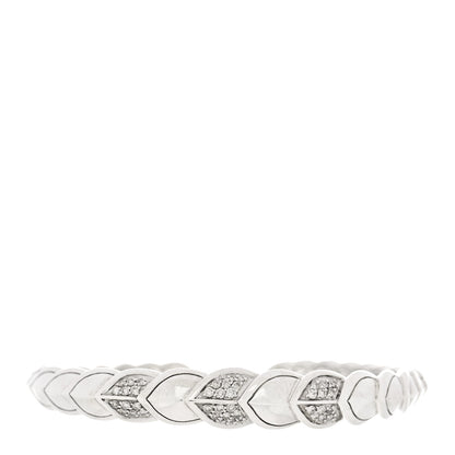 John Hardy Sterling Silver Diamond Legends Naga Slim Cuff Bracelet M 1 of 4