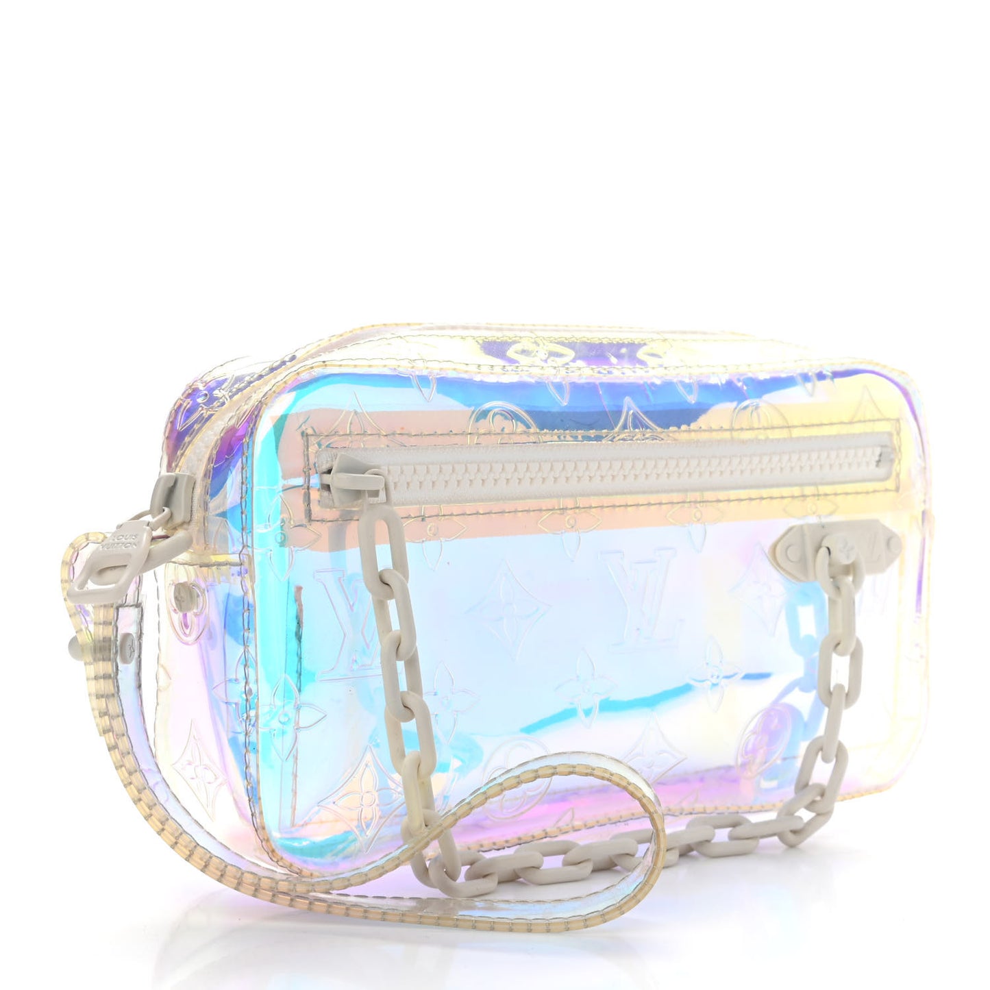 PVC Monogram Pochette Volga Iridescent Prism
