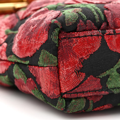 Saint Laurent Brocade Monogram Small Charniere Bag Red Multicolor 8 of 11