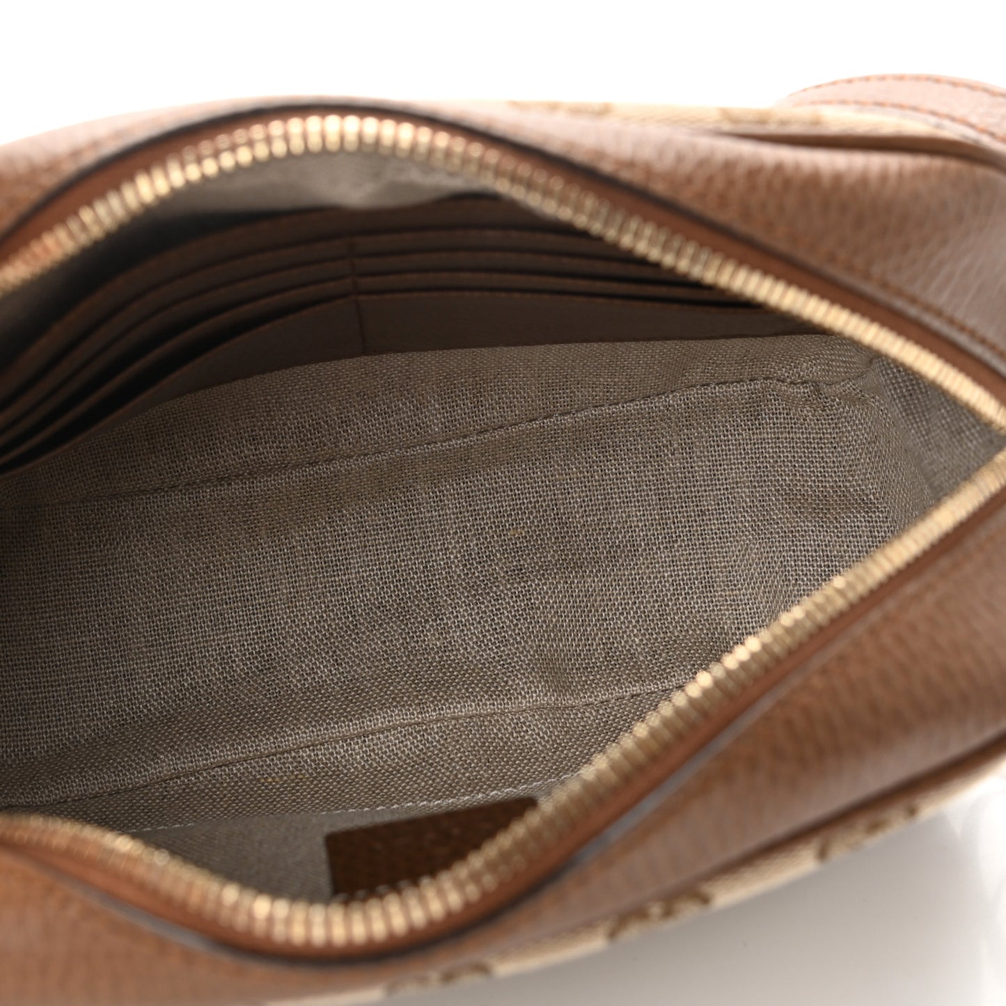 Monogram Mini Bree Messenger Bag Beige Tabacco