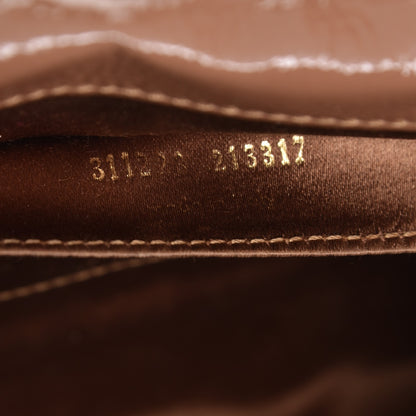 Saint Laurent Textured Patent Calfskin Monogram Large Belle De Jour Clutch Nude 7 of 8
