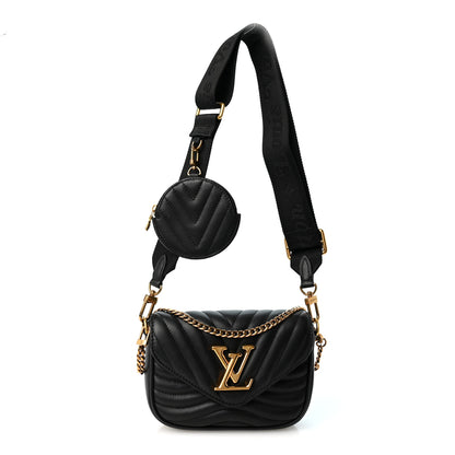 Louis Vuitton Calfskin New Wave Multi Pochette Black 1 of 10