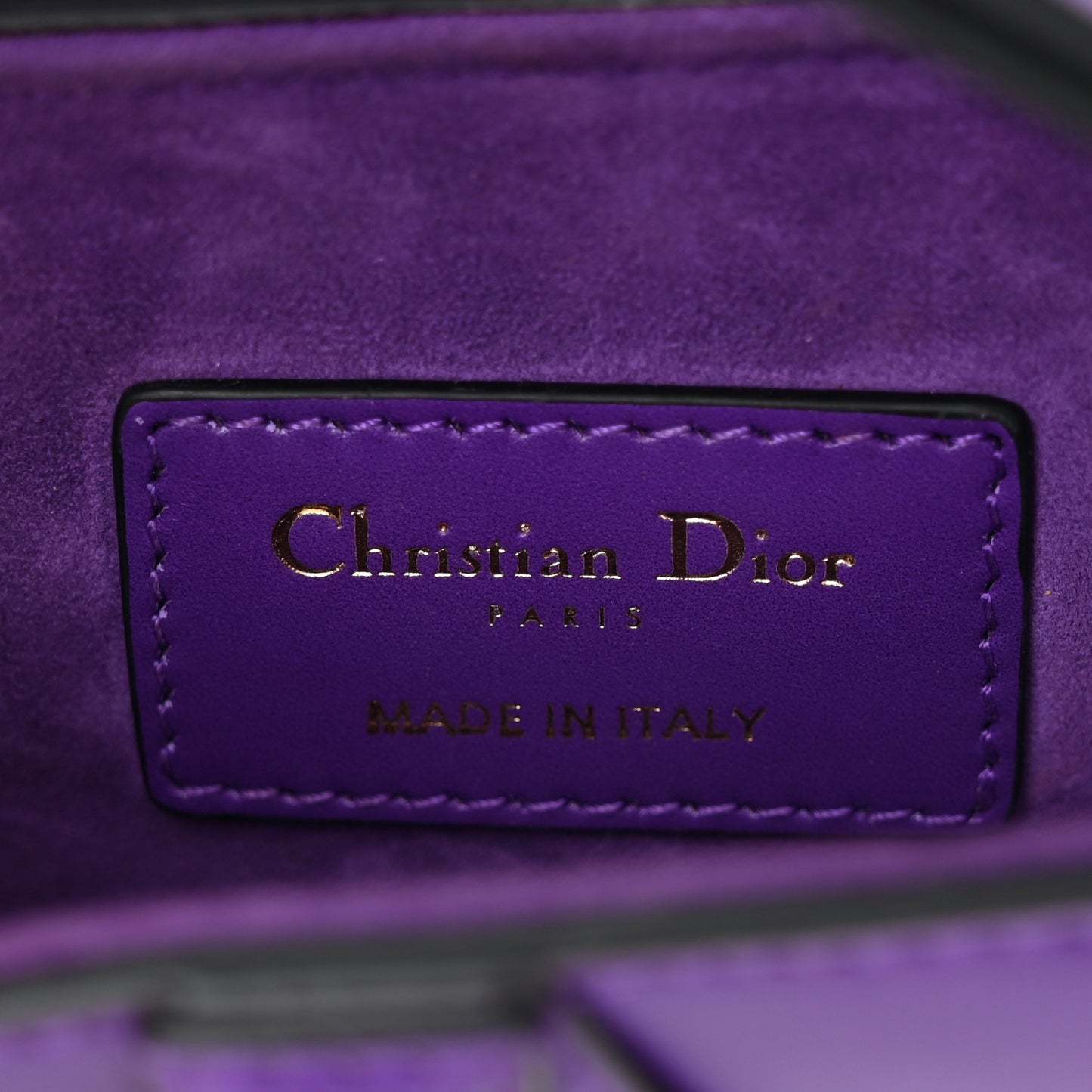 Supple Calfskin Mini Saddle Bag Purple
