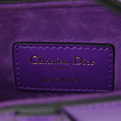 Christian Dior Supple Calfskin Mini Saddle Bag Purple 6 of 11