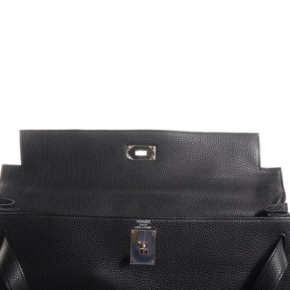 Hermes Taurillon Clemence Shoulder Kelly 40 Black 9 of 26