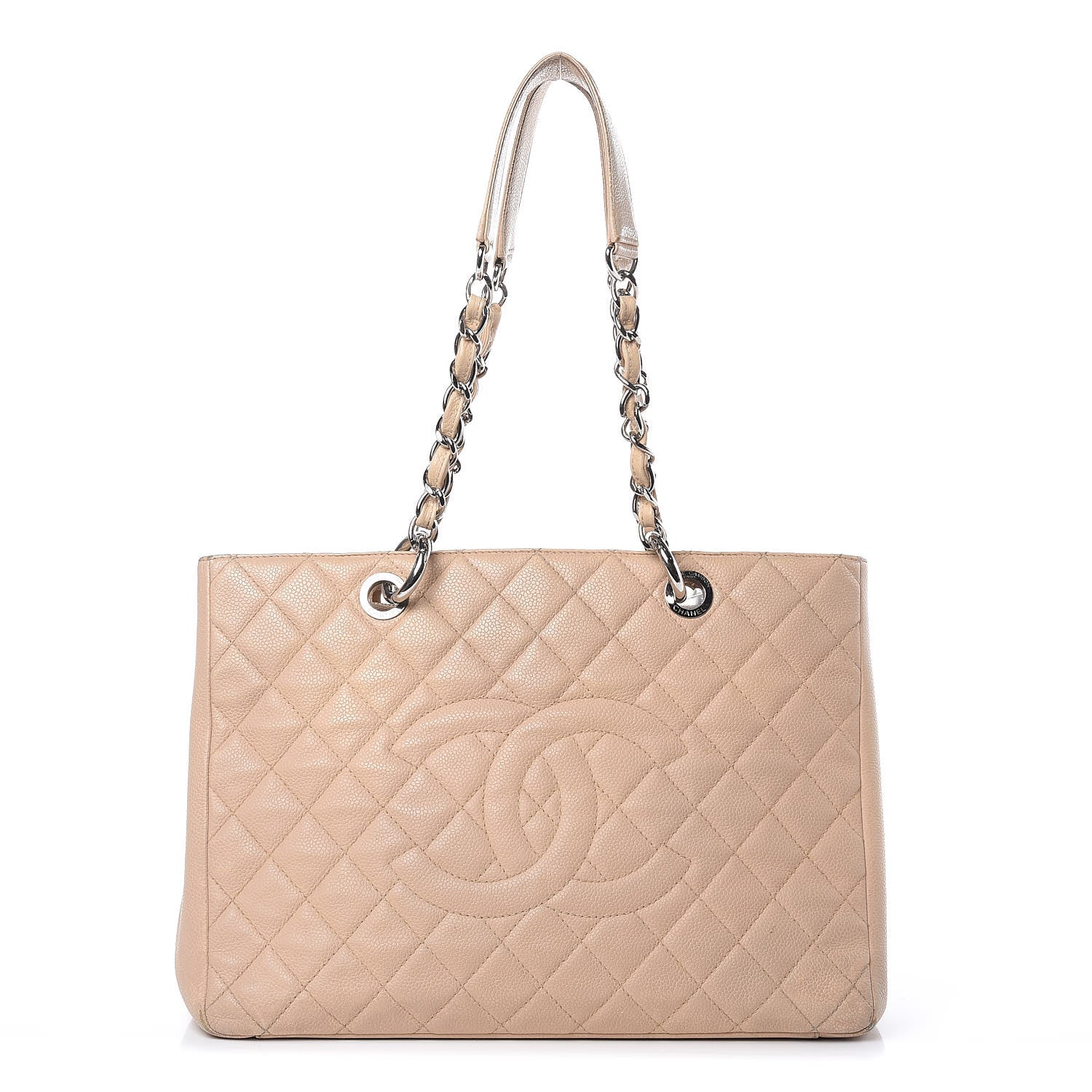 Chanel Caviar Quilted Grand Shopping Tote GST Beige Clair 1 of 27