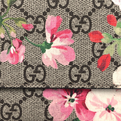 Gucci GG Supreme Monogram Blooms Continental Wallet Beige Multicolor Dry Rose 9 of 10