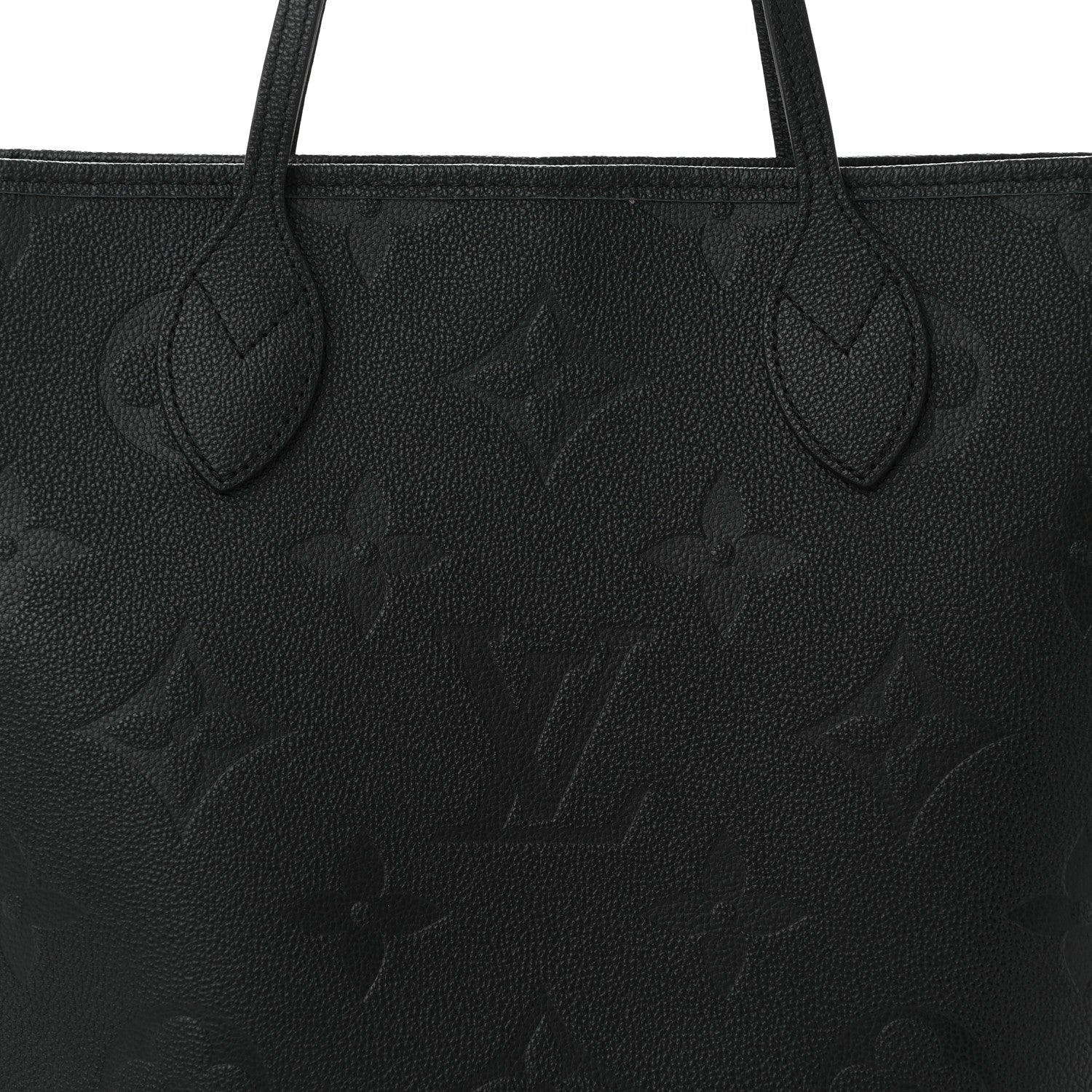 Louis Vuitton Empreinte Monogram Giant Neverfull MM Black 7 of 9