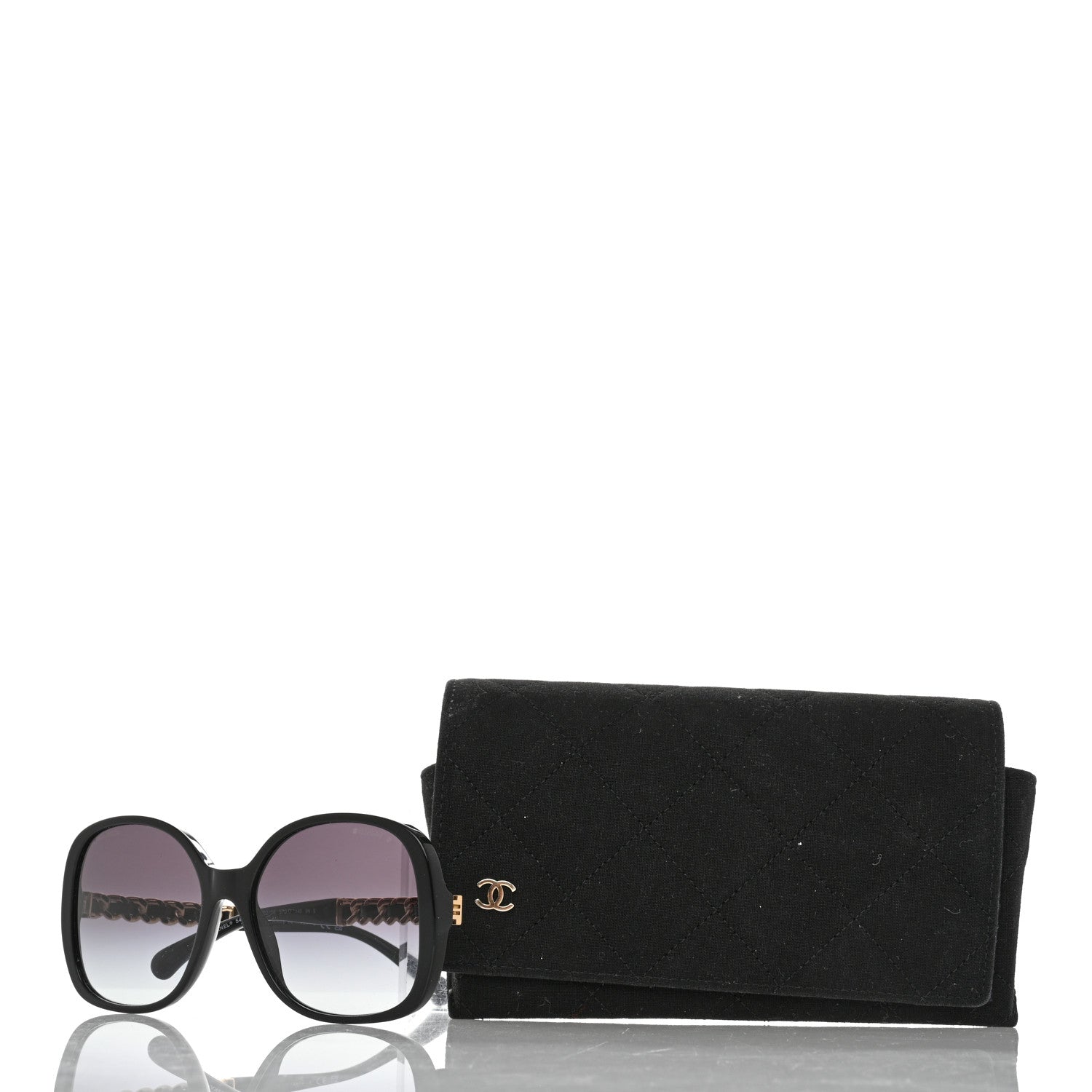 Chanel Acetate Chain Sunglasses 5470-Q-A Black 9 of 9