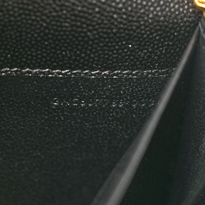 Saint Laurent Grain de Poudre Uptown Chain Wallet Black 10 of 11