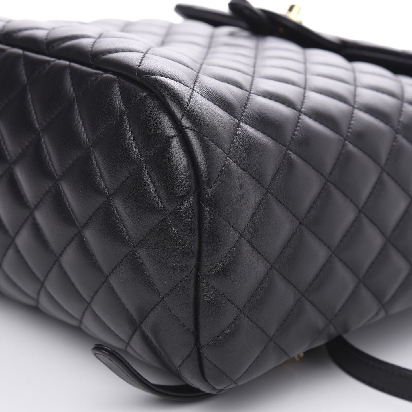 Calfskin Quilted Large Urban Spirit Backpack Black