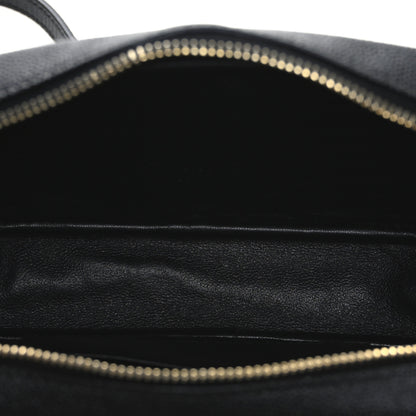 Saint Laurent Grain De Poudre Matelasse Monogram Mini Lou Camera Bag Black 5 of 11