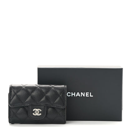 Chanel Caviar Quilted Classic 4 Key Holder Wallet Black 10 of 10