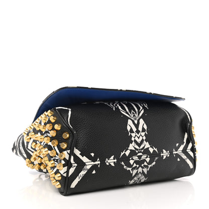 MCM Striped Visetos Funky Zebra Stud Keana Boston Black Blue 4 of 11